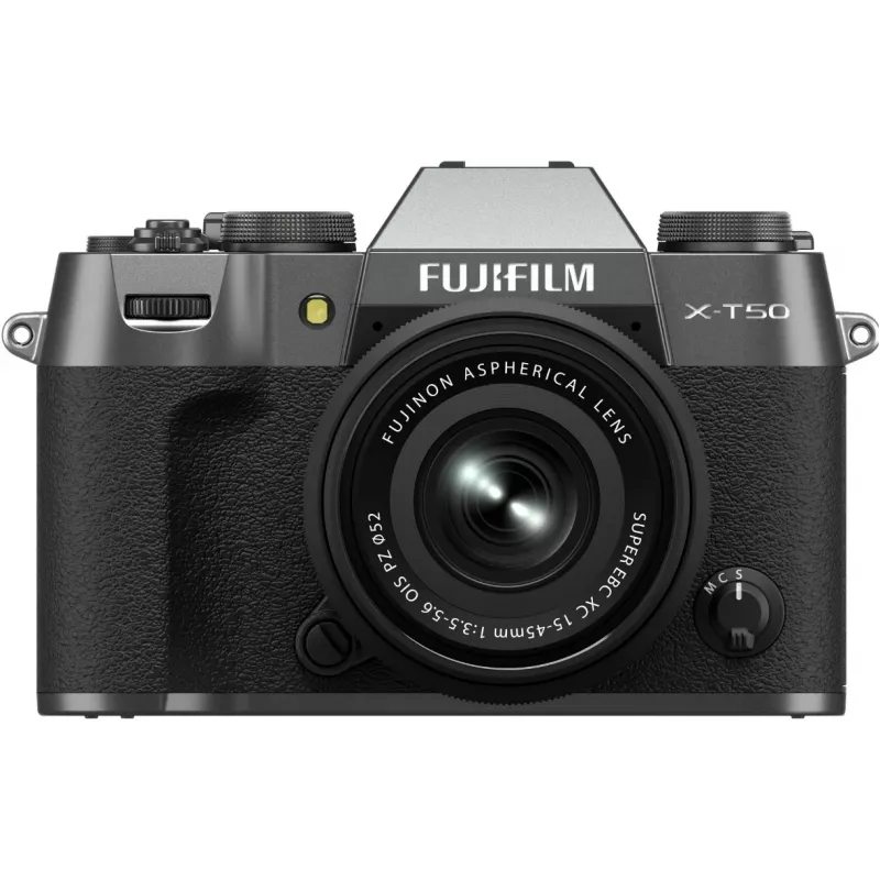 Camera foto mirrorless Fujifilm X-T50 CHARCOAL SILVER / 15-45MM KIT