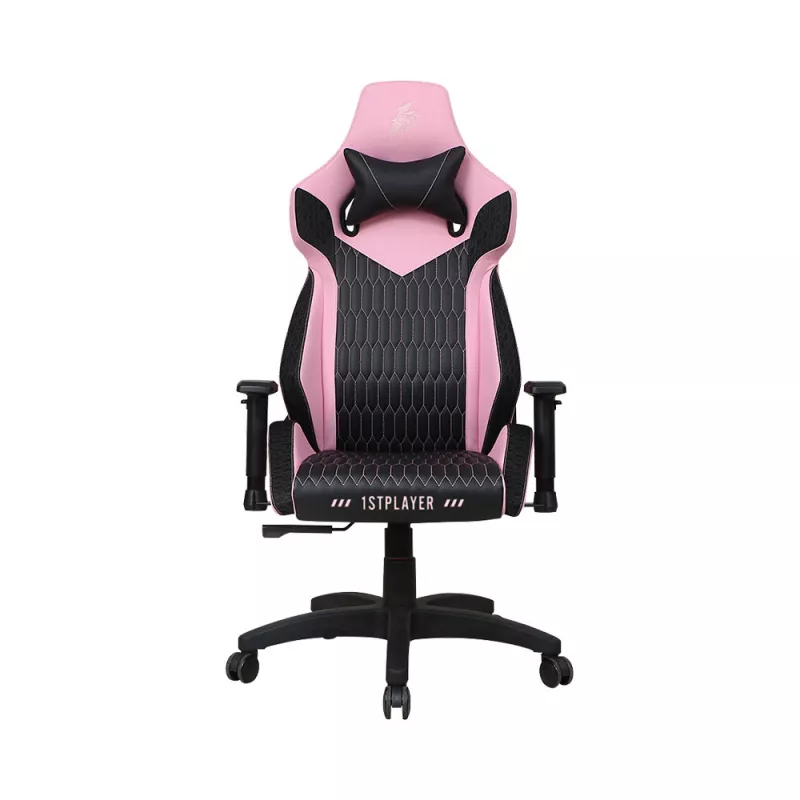 Fotoliu Gaming 1STPLAYER WIN101 BLACK&PINK, 4 class Gaslift, Greutate max 160 kg