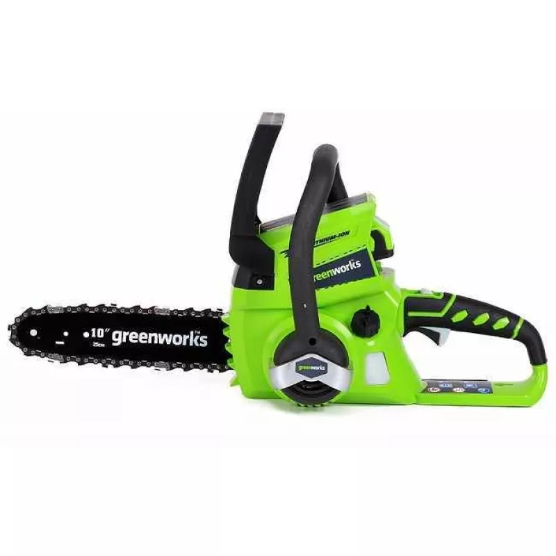 Fierastrau cu lant cu acumulator GreenWorks G24CS25, 24V
