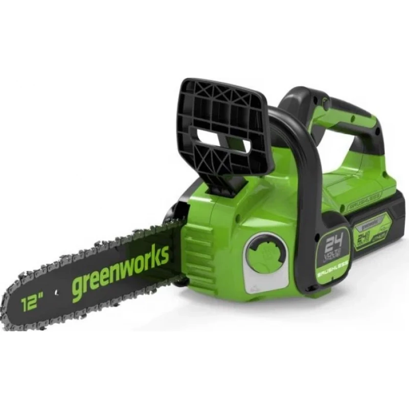 Цепная бензопила GreenWorks Set GD24CS30 30cm 7.8 m/s 24V 2Ah + incarcator