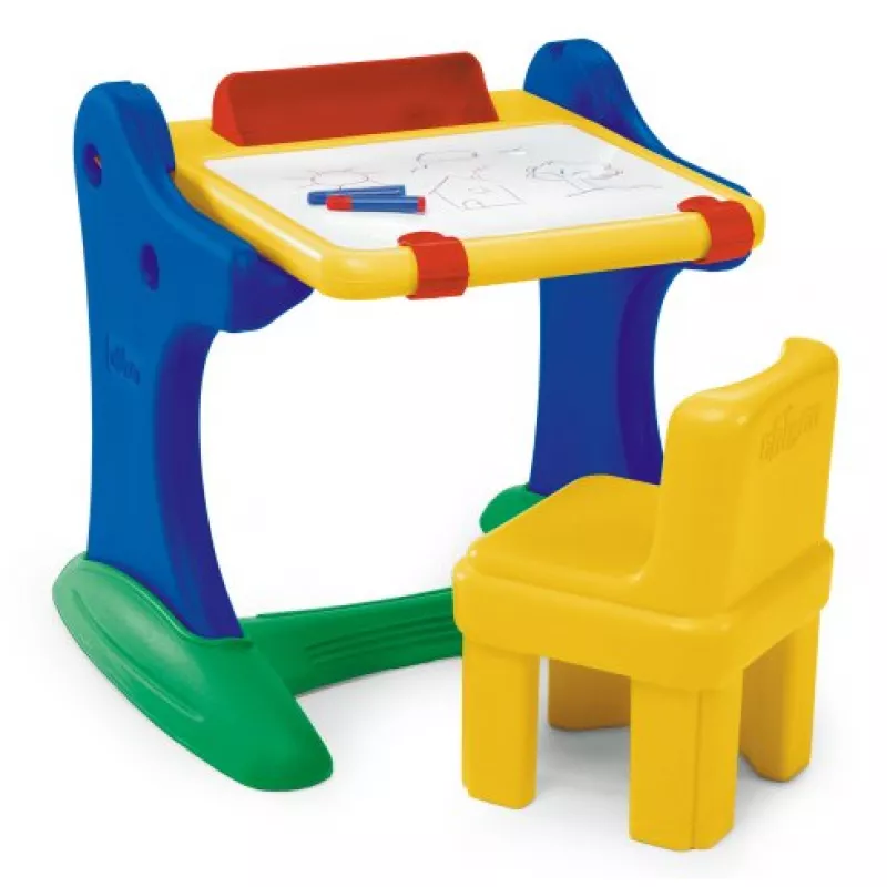 Banca pentru copii Mondo CHICCO OUTDOOR ПАРТА - МОЛЬБЕРТ СО СТУЛЬЧИКОМ 63*68*60/100