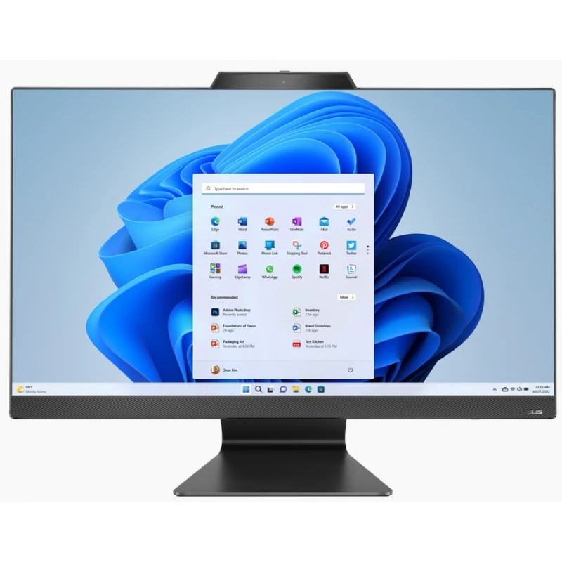 PC All-in-One ASUS F3702 BLACK, 27" FHD IPS Ryzen 5 7520U, 8GB, 512GB, Win 11 Pro