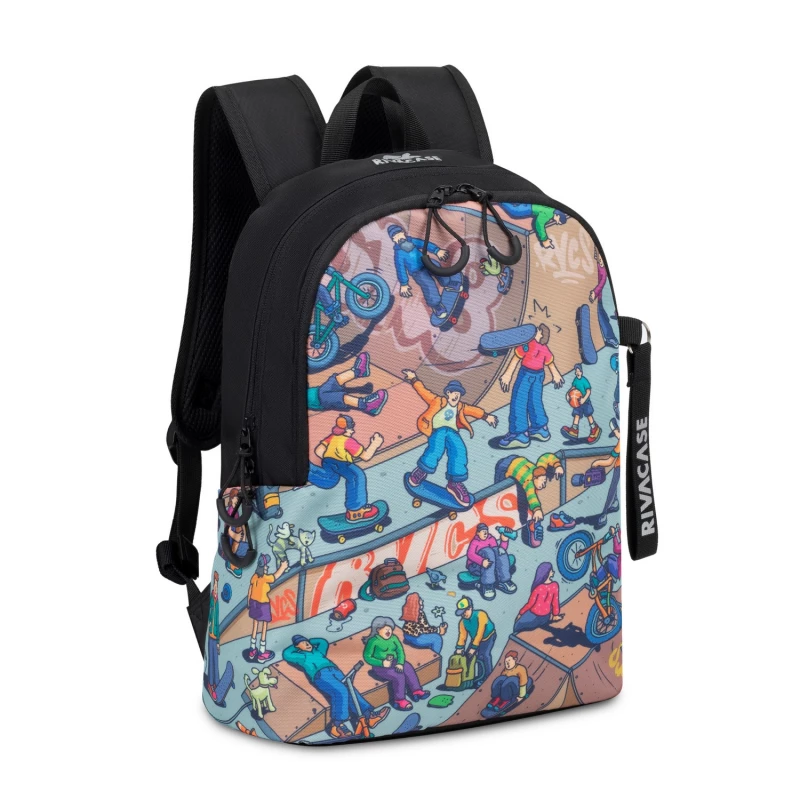 Rucsac laptop Rivacase 5420 SKATERS, BLACK