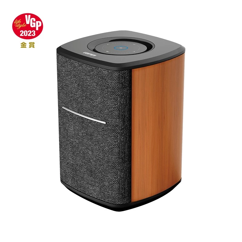 Колонка EDIFIER MS50A BROWN WIRELESS SMART SPEAKER WITH MULTI-ROOM CONNECTIVITY, MID-BASS (25W) + TREBLE (15W) RMS, WI-FI & BLUETOOTH 5.0,  HOME APP, COMPATIBLE WITH APPLE AIRPLAY, AMAZON ALEXA, TIDAL CONNECT AND SPOTIFY CONNECT, NO BUILT-IN MICROPHON
