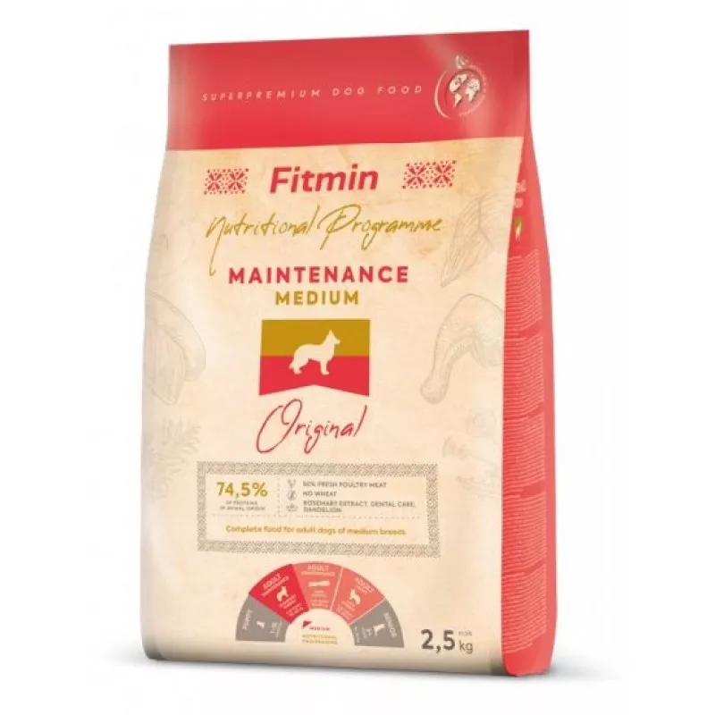 Hrana uscata Fitmin DOG MEDIUM MAINTENANCE 2.5KG