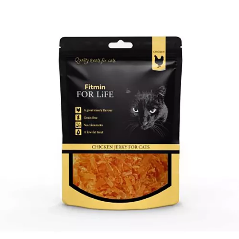 Snackuri pentru câini si pisici Fitmin FOR LIFE TREAT FOR DOGS AND CATS CHICKEN JERKY 70G