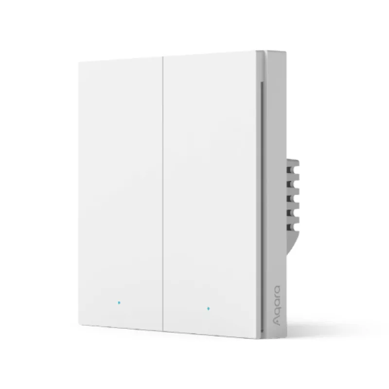 Умная Розетка Aqara H1 Smart Wall Switch (With Neutral, Double Rocker)
