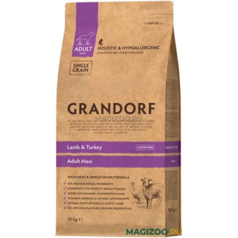 Hrana uscata GRANDORF DUCK & TURKEY MAXI, 10 kg