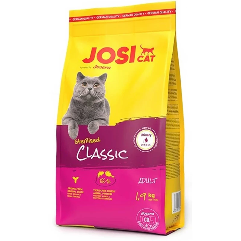 Hrana uscata JosiCat STERILISED CLASSIC1,9 KG, Somon