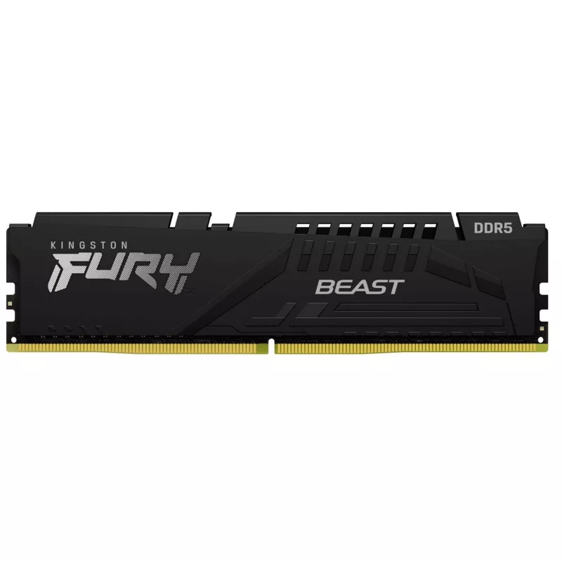 RAM KINGSTON 32GB DDR5-6000   FURY® BEAST DDR5 EXPO, PC48000, CL30, 2RX8, 1.4V, AUTO-OVERCLOCKING, ASYMMETRIC BLACK LOW-PROFILE HEAT SPREADER, AMD® EXPO V1.1 AND INTEL® EXTREMEMEMORY PROFILES (INTEL® XMP) 3.0