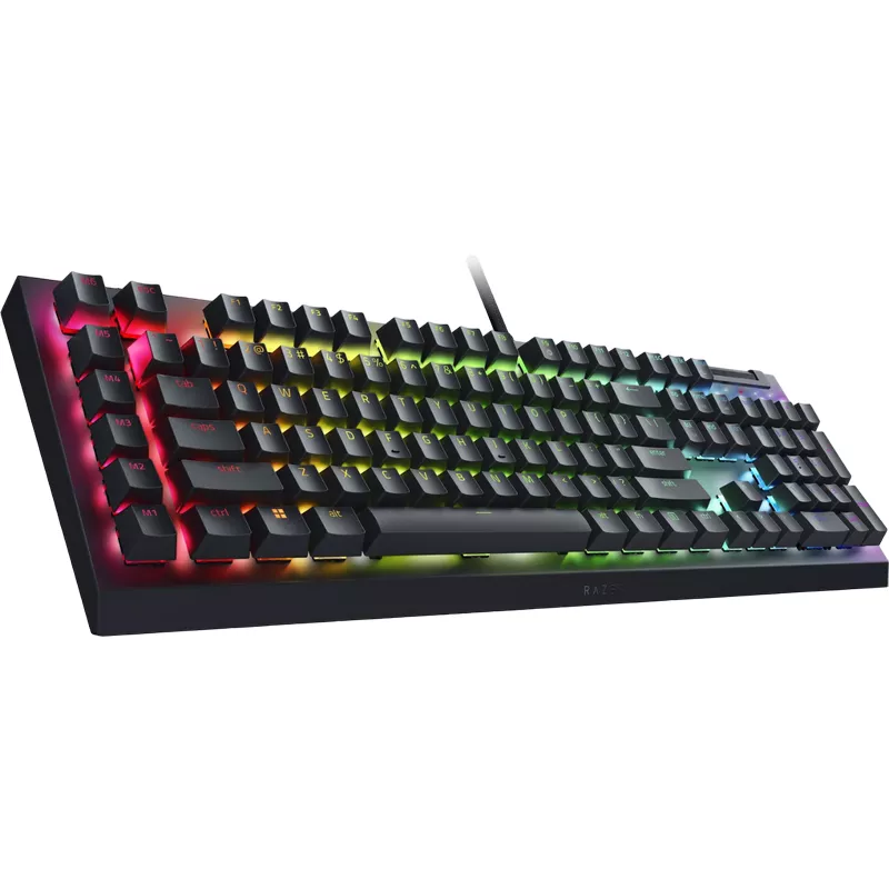Gaming keyboard RAZER GAMING KEYBOARD  BLACKWIDOW V4 X, MECHANICAL, LINEAR SW, ALUMINUM, MACRO, DIGITAL WHEEL, 6 GAMING KEYS, DOUBLESHOT ABS, RGB, USB, EN, BLACK