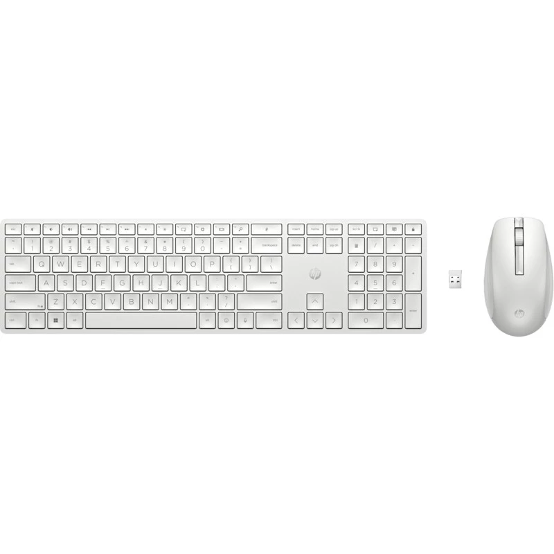 Kit (keyboard+mouse) HP 650 WIRELESS KEYBOARD AND MOUSE COMBO WHITE RU