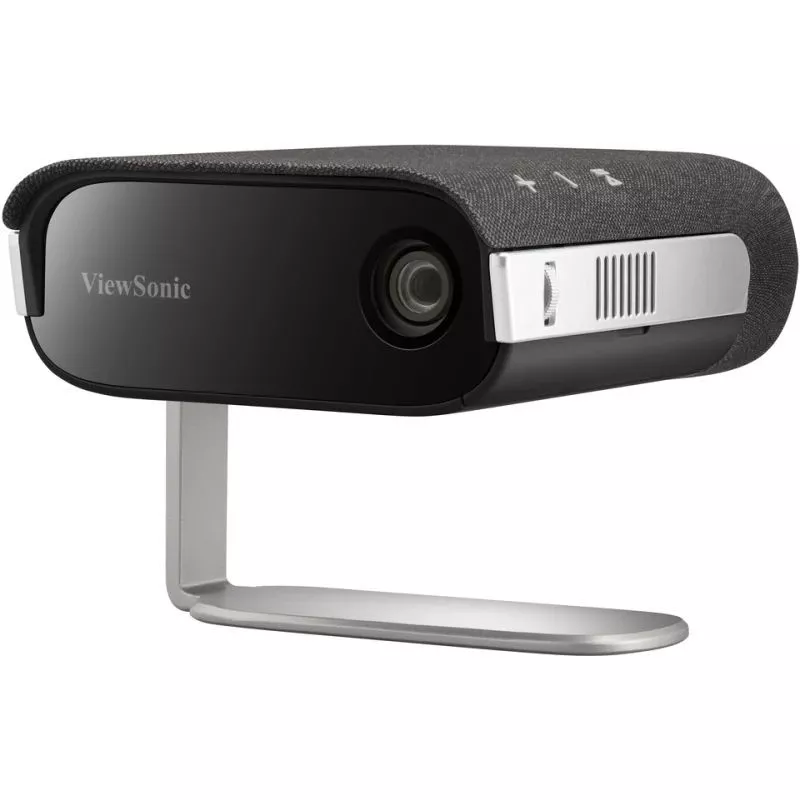 Проектор VIEWSONIC WVGA PROJECTOR   M1X, DLP, 854X480, 120000:1, 360 ANSI LM, 60000HRS (ECO), WIFI-AC, USB, USB-C (VIDEO), BLUETOOTH IN/OUT, 12GB, SOUND BY HARMAN/KARDON, SPEAKERS 3W CUBE X 2, AUDIO LINE-OUT, HDMI, BLACK/SILVER, 0.28KG