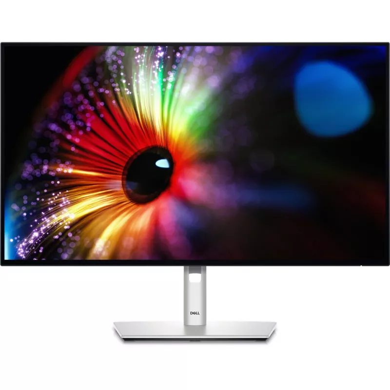 Monitor DELL 27.0" DELL IPS LED U2724DE UltraSharp Borderless Silver (5ms, 1000:1, 350cd, 2560x1440, 178°/178°, 100% sRGB color gamut, HDMI, DisplayPort in/out, USB-C (Data, Video, Power), LAN (RJ-45) HDMI, Pivot, Audio Line-out, USB Hub: 2xUSB3.0, VESA)