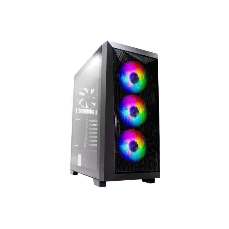 Carcasa fara PSU XILENCE XILENCE "X712.RGB" Xilent Breeze  ATX Case, without PSU, with Tempered Glass Side Panel, Full diamond mesh front, Front: 3x ARGB 120mm PWM fans, Rear: 1x120mm PWM Black, w/Control Board (ARGB/PWM), HDD Tool-free caddy, 2x 3.5"/ 2x 2.5", 2x USB 3.0, 1