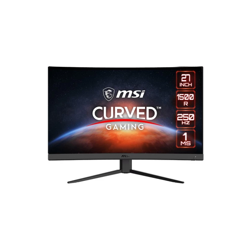 Monitor gaming MSI 27.0"  VA LED G27C4X CURVED GAMING BLACK (1MS, 3000:1, 300CD, 1920X1080, 178°/178°, 2 X HDMI2.0, DISPLAYPORT, CURVATURE 1500R, 250HZ REFRESH RATE, HDR, AMD ADAPTIVE SYNC, AUDIO LINE-OUT, VESA)