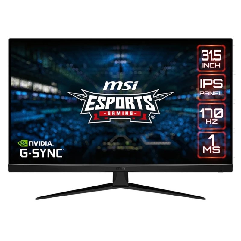 Monitor gaming MSI 31.5" MSI IPS LED G321Q Gaming Black (1ms, 3000:1, 300cd, 2560x1440, 178°/178°, 2 x HDMI2.0, DisplayPort, 170Hz Refresh Rate, Console Mode 120Hz (VRR), HDR, NVIDIA G-Sync, Audio Line-in/out, VESA)