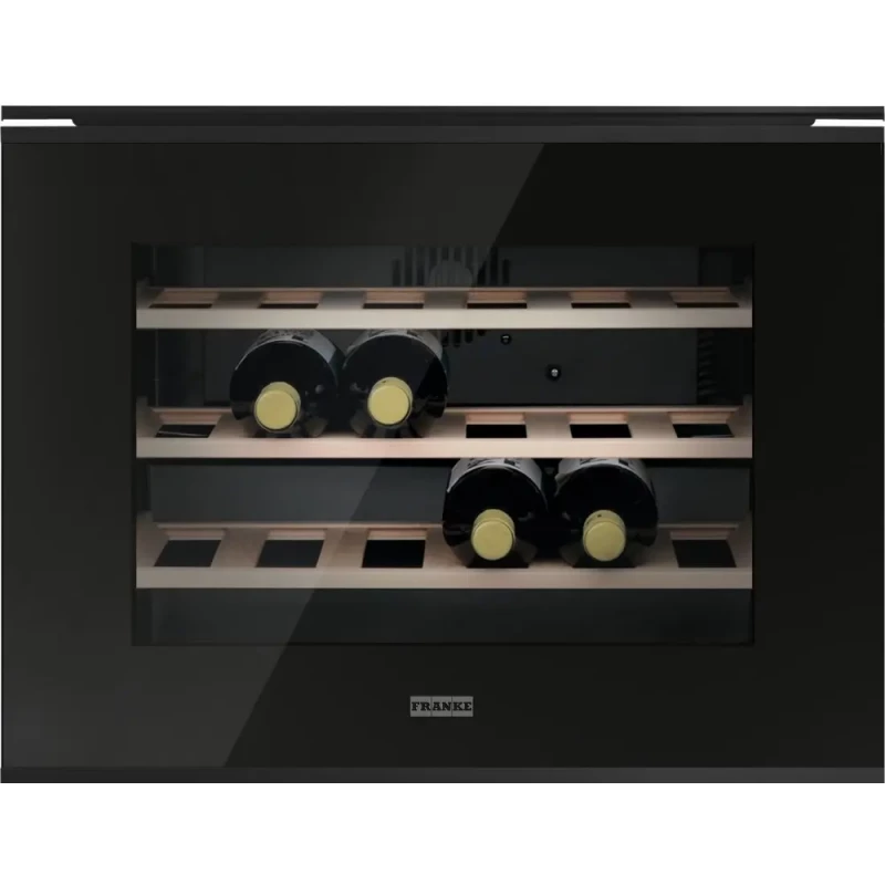 Dulap/Frigider pentru vin FRANKE FMY 24 WCR N BK ( 131.0717.412 ), Volum util: 66 l, LxIxA (cm) 58.8x45.5x55.5, Negru