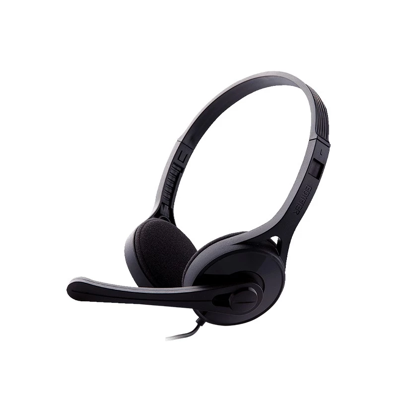 Наушники проводные с микрофоном EDIFIER K550 SINGLE PLUG BLACK COMPUTER HEADPHONES WITH MICROPHONE, FREQUENCY RESPONSE 20 HZ-20 KHZ, 120-DEGREE ROTATING MICROPHONE, COMFORTABLE WEARING, 2.0 M, 3.5MM AUDIO CONNECTOR + 3.5MM SPLITTER CABLE, BLACK