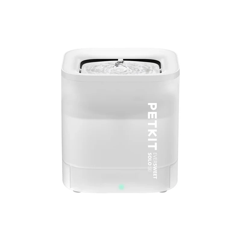 Dispenser Petkit EVERSWEET SOLO SE SMART PET DRINKING FOUNTAIN, CAPACITY 1.8L, WIRELESS PUMP DESIGN, DETACHABLE MAIN UNIT, INDICATOR LIGHT FOR WATER SHORTAGE AND WORKING STATUS, SILENT PUMP 30DB, PRODUCT SIZE: 160*160*158MM, WHITE