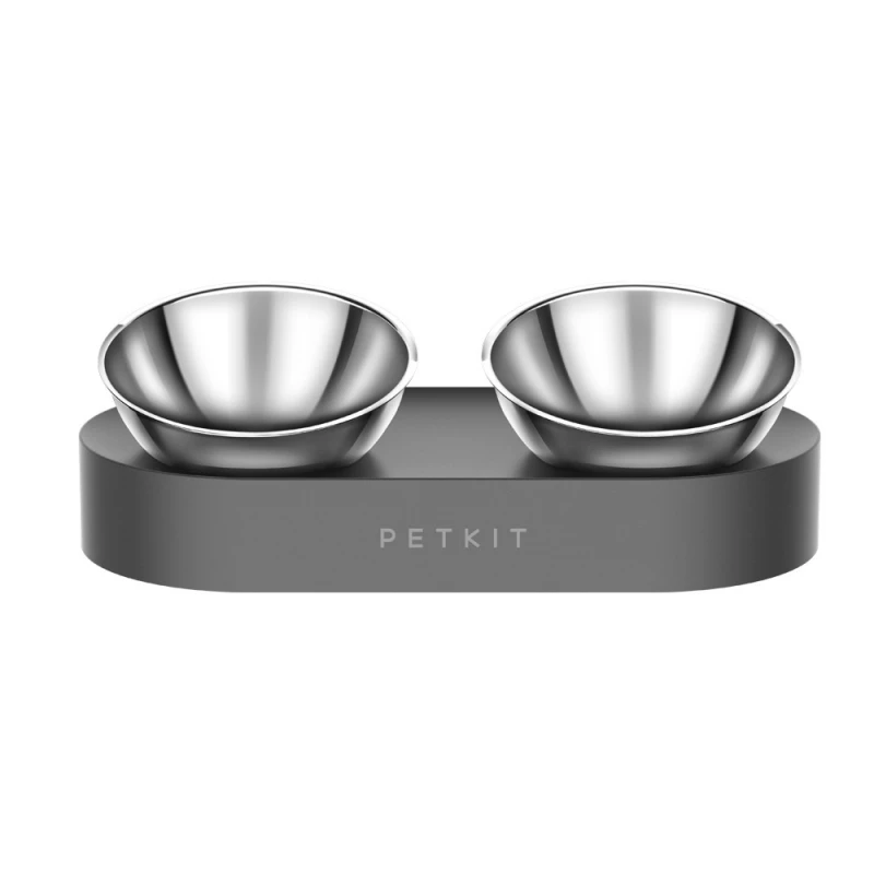 Диспенсер Petkit FRESH NANO METAL FEEDING BOWL, 304 STAINLESS STEEL (FOOD GRADE), SIZE:330*160*87.7MM,TWO ADJUSTABLE ANGLES 0* OR 15*, WITH BASEMENT, HIGHER HEIGHT HELPS THE CATS EAT COMFORTABLE