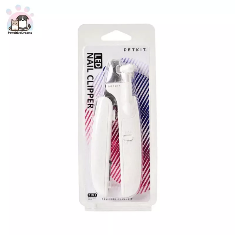Lada pentru pisici Petkit STAINLESS STEEL LED LIGHT PET NAIL CLIPPER AND TRIMMER, WHITE