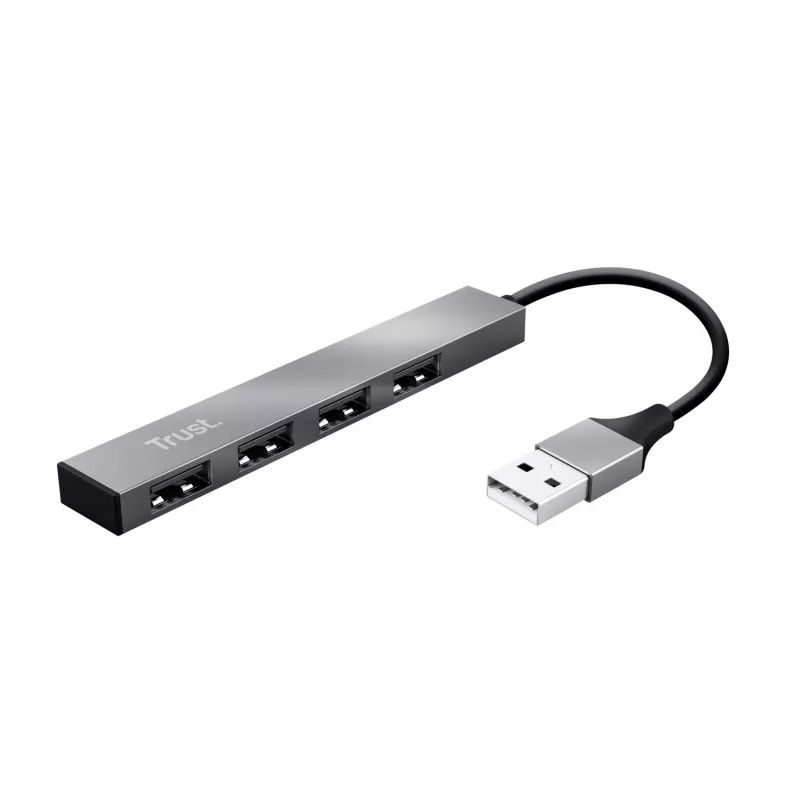 USB Hub TRUST HALYX 4-PORT MINI USB HUB, SILVER