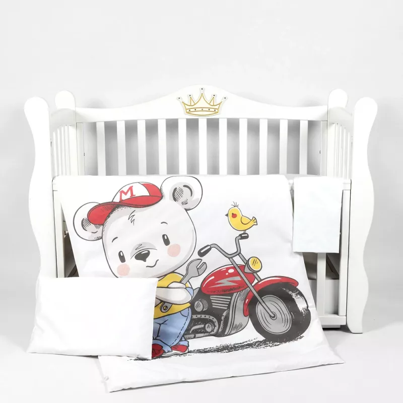 Lenjerie de pat PM SET LENJERIE 3 PIESE PREMIUM MOTO