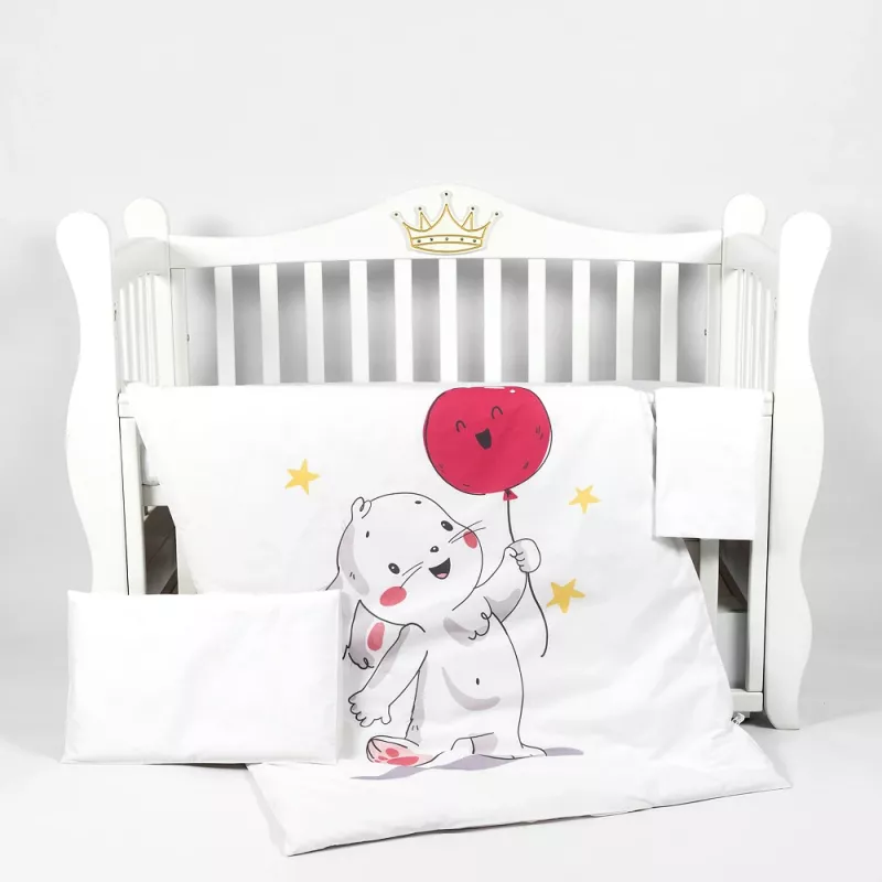 Lenjerie de pat PM SET LENJERIE 3 PIESE PREMIUM IEPURAS GRI