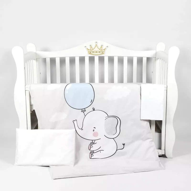 Lenjerie de pat PM SET LENJERIE 3 PIESE PREMIUM ELEFANT