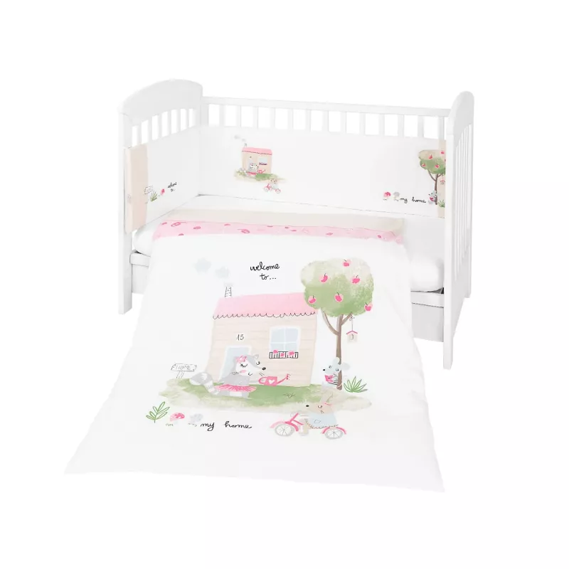 Lenjerie de pat PM SET LENJERIE 2PIESE KIKKABOO MY HOME 60/120