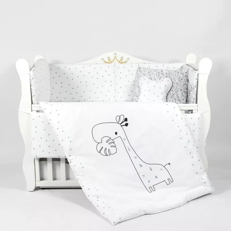 Lenjerie de pat PM SET LENJERIE 8PIESE LOVELY GIRAFFE