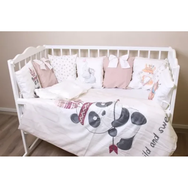 Lenjerie de pat PM SET LENJERIE 8 PIESE PREMIUM PANDA