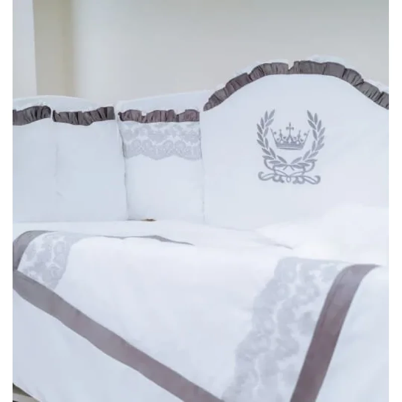 Lenjerie de pat PM SET LENJERIE 8 PIESE ROYAL GRI