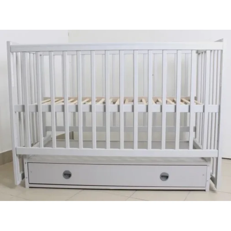 Кроватка PM Patuc Kuzea Sofia cu sertar (gri)