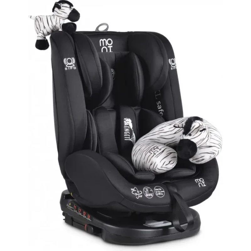 Автокресло детская PM Scaun auto 0-36kg Isofix 360 Moni Serengeti Black