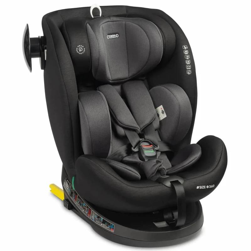 Автокресло детская PM Scaun auto 0-36kg ISOFIX Caretero Commo Graphite