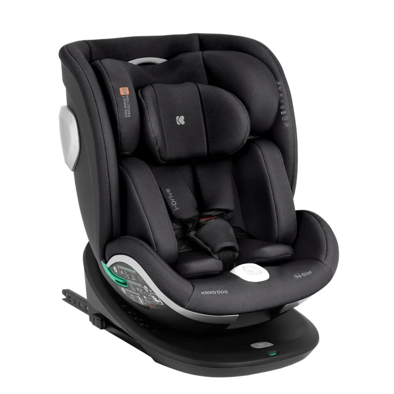Автокресло детская PM Scaun auto 0-36kg  Kikkaboo i-Drive i-Size Black (40-150cm)