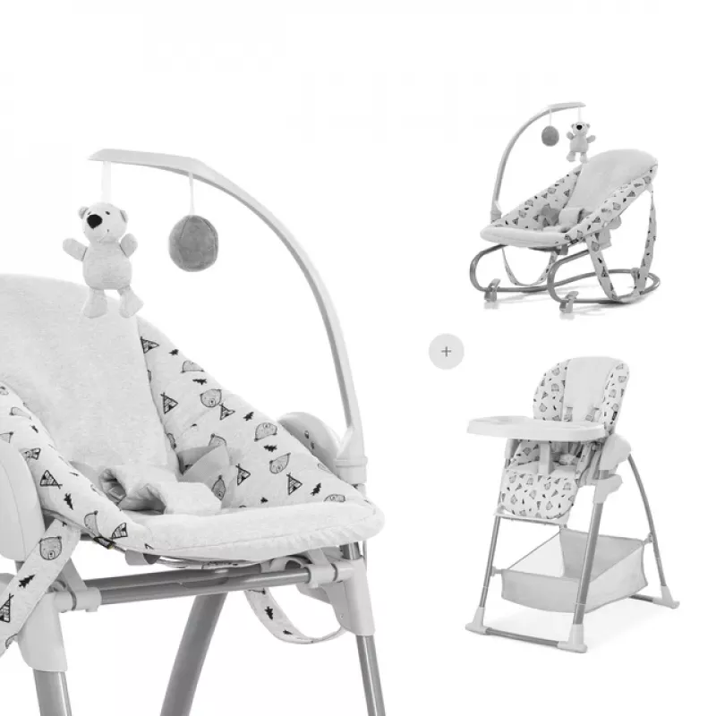 Scaun pentru alimentare PM SCAUN DE MASA HAUCK SIT N RELAX 3IN1 NORDIC GREY