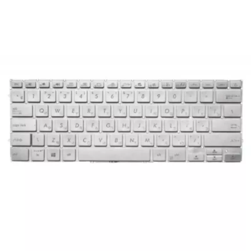 Keyboard OEM Asus ZenBook 14, Backlight ENG/RU Grey Original, UM431 UM431DA UX431 UX431DA