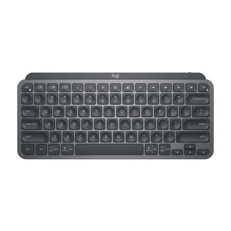 Tastatura fara fir LOGITECH WIRELESS MX KEYS MINI MINIMALIS ILLUMINATED KEYBOARD,  UNIFYING 2.4GHZ WIRELESS TECHNOLOGY, BLUETOOTH LOW ENERGY, RECHARGEABLE WITH USB TYPE C, GRAPHITE - US INT'L