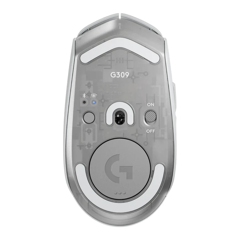 Игровая мышь LOGITECH GAMING WIRELESS MOUSE  G309, 25.6K DPI, 6 BUTTONS, 400IPS, 40G, 86G, 1000HZ, 300H, AMBIDEXTROUS, ONBOARD MEMORY, 1XAA, 2.4GHZ+BT, WHITE