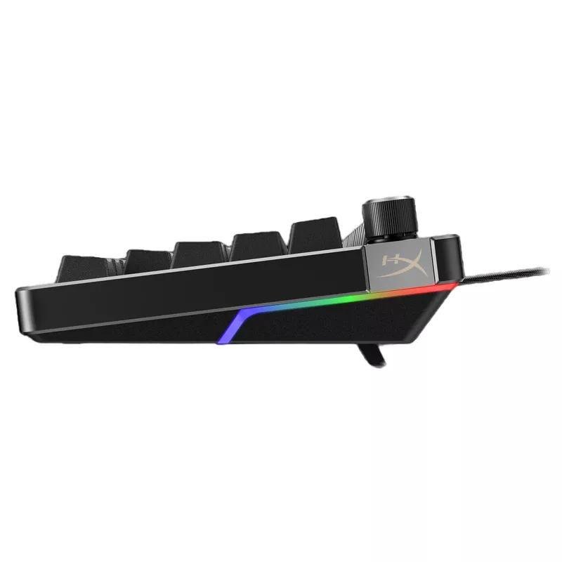 Gaming keyboard HyperX GAMING KEYBOARD  ALLOY RISE 75, MECHANICAL, 75% FORM FACTOR, LINEAR SW, PBT KEYCAPS, MAGNETIC TOP PLATES, RGB, EN, 1.8M, USB, BLACK