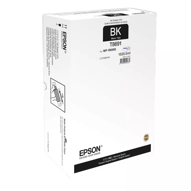 Cartus cerneala EPSON Ink Supply Unit Epson C13T86914N, XXL Black, for WorkForce PRO WF-R8590