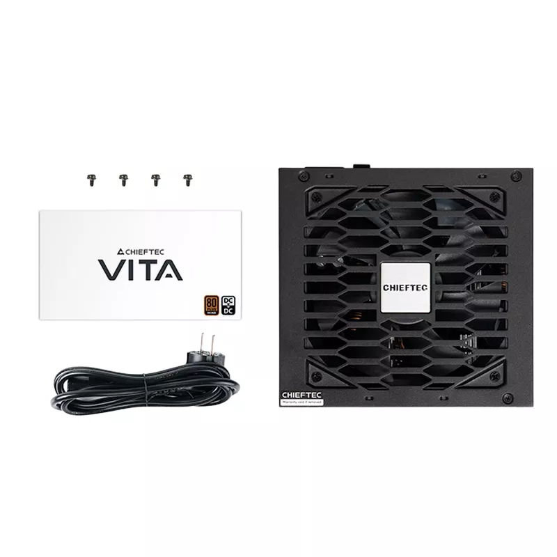 Блок питания ПК CHIEFTEC Power Supply ATX 750W Chieftec VITA BPX-750-S, 80+ Bronze, Active PFC, 120mm, DC/DC, Long black cables