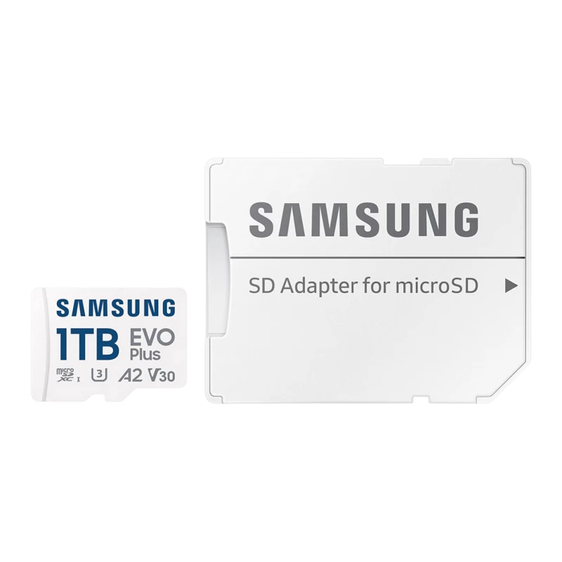Card de memorie Samsung 1.0TB MICROSD (CLASS 10) UHS-I (U3) +SD ADAPTER,  EVO PLUS 2024 "MB-MC1T0SA" (R:160MB/S)