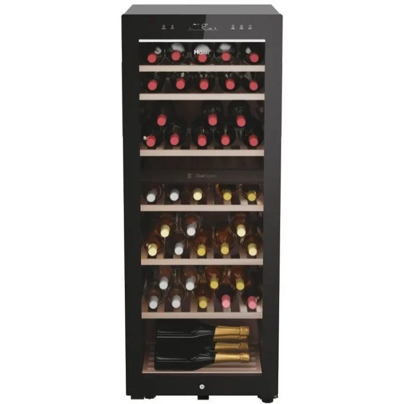Dulap/Frigider pentru vin HAIER HWS77GDAU1, Volum util: 190 l, LxIxA (cm) 49.7x127x58.5, Negru, G
