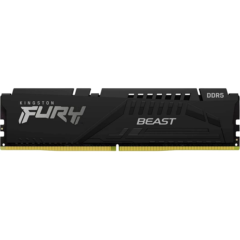 RAM KINGSTON 16GB DDR5-6000MHZ  FURY BEAST (KF560C30BBE-16), CL30-36-36, 1.4V, AMD EXPO 1.0/INTEL XMP 3.0, BLACK