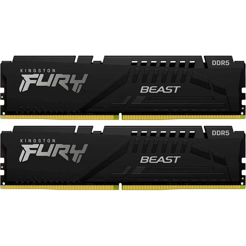 RAM KINGSTON 32GB DDR5-5600MHZ  FURY BEAST (KIT OF 2X16GB) (KF556C36BBEK2-32), CL36-38-38, 1.25V, AMD EXPO 1.0/INTEL XMP 3.0, BLACK