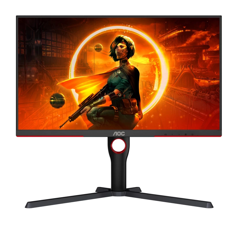 Monitor AOC 27.0"  IPS LED Q27G3XMN/BK QHD BORDERLESS BLACK (1MS, 3000:1, 250CD, 2560X1440, 178°/178°, REFRESH RATE 180HZ, 2 X HDMI2.0, DISPLAYPORT, AMD FREESYNC PRO, HEIGHT ADJUSTMENT, AUDIO LINE-OUT, VESA)